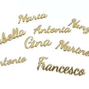 NOMI SEGNAPOSTO IN PLEXIGLASS