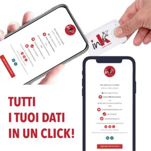 BIGLIETTO DA VISITA IN PVC CONTACTLESS