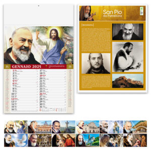 PA100 SAN PIO confez. da 1 pz. calendario: cm 30x47 ca
testata: 30x9 ca