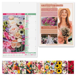PA103 FIORI confez. da 1 pz. calendario: cm 30x47 ca
testata: cm 30x9 ca