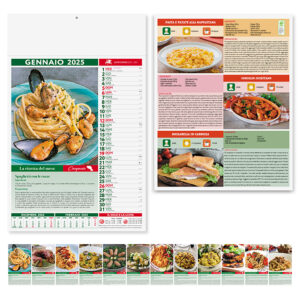 PA132 GASTRONOMIA confez. da 1 pz. calendario: cm 30x47 ca
testata: cm 30x9 ca