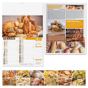 PA138 PANE E PASTA confez. da 1 pz. calendario: cm 30x47 ca
testata: cm 30x9 ca