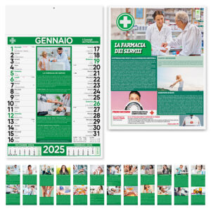 PA154 FARMACIA confez. da 1 pz. calendario: cm 30x47 ca
testata: cm 30x9 ca