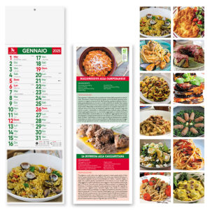 PA187 GASTRONOMIA confez. da 1 pz. calendario: cm 14x47 ca
testata: cm 14x9 ca