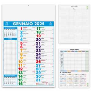 PA422 MULTICOLOR NOTES confez. da 1 pz. calendario: cm 30x47 ca
testata: cm 30x9 ca