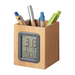 PH551 BAMBOO PEN HOLDER confez. da 1 pz. cm 9,5 x 7,5 x 0,5 ca