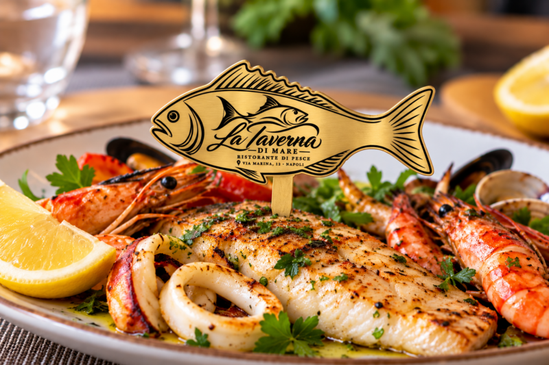 Pesce Segnapiatto Personalizzato